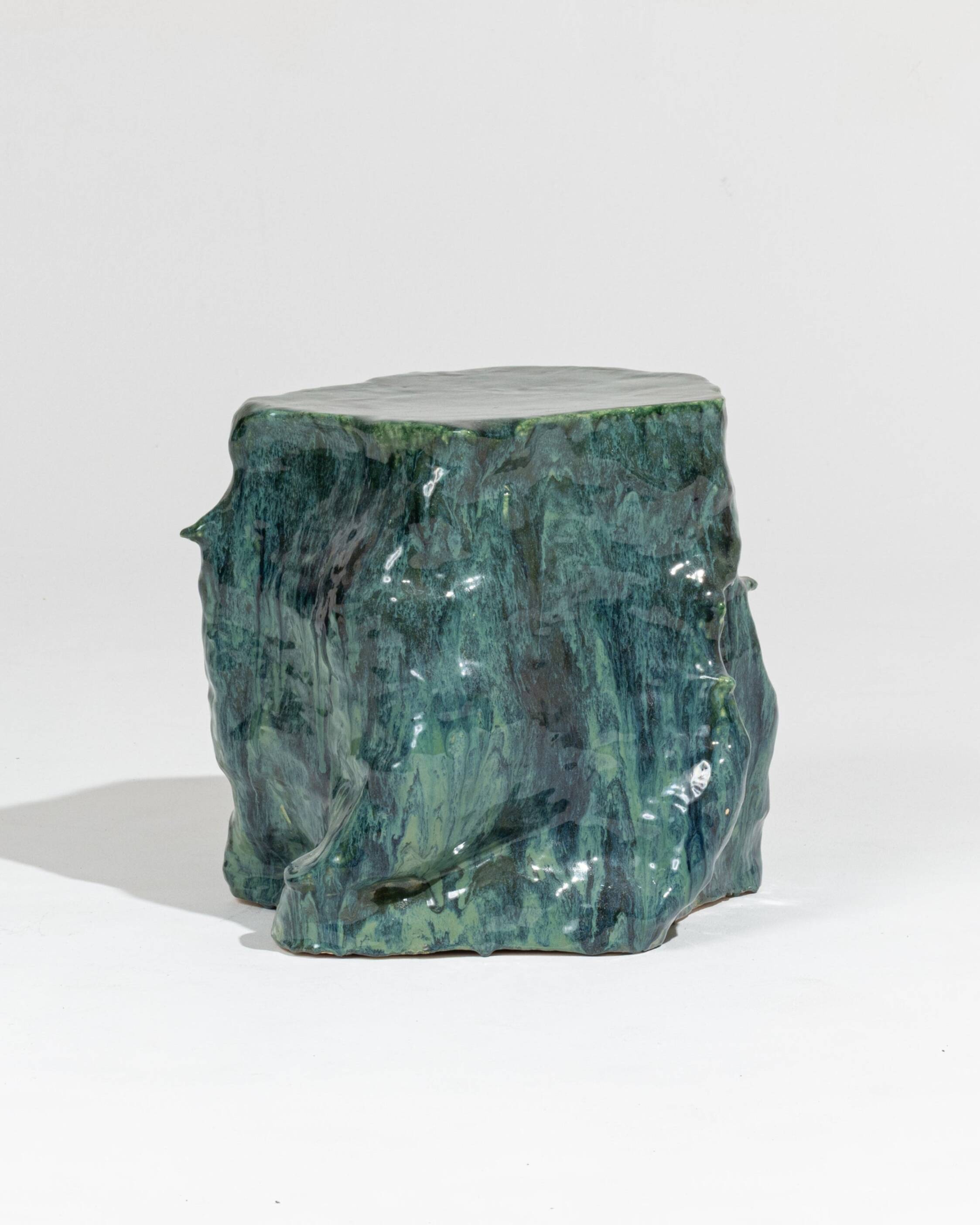 Green sandstone side table