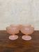 Lot de 4 coupes à glaces 1960 rose