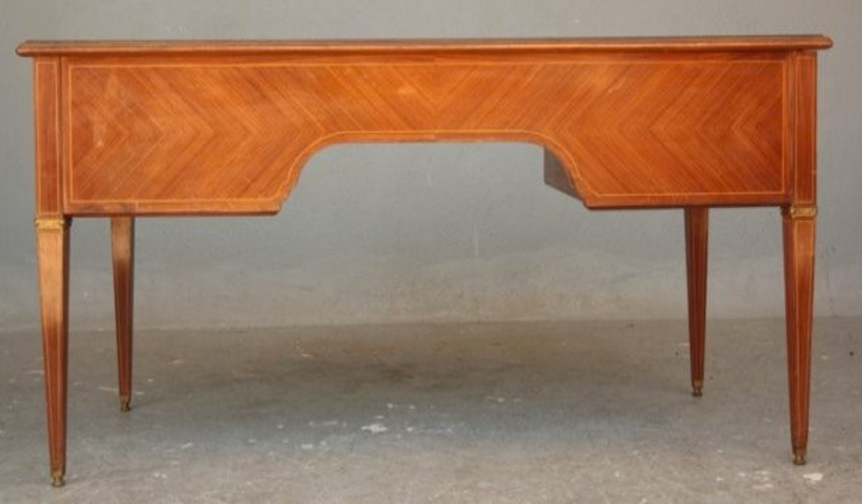 Plated style Louis XVI mahogany desk