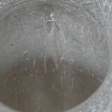 Carafe rafraichissoir pichet baccarat ou st louis cristal givré anse torsadée