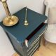 Cypress green chest of drawers & brass