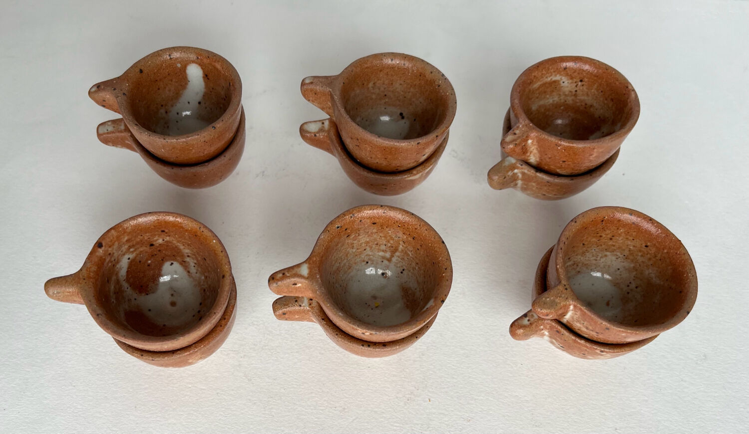 11 stoneware shot cups