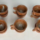 11 stoneware shot cups
