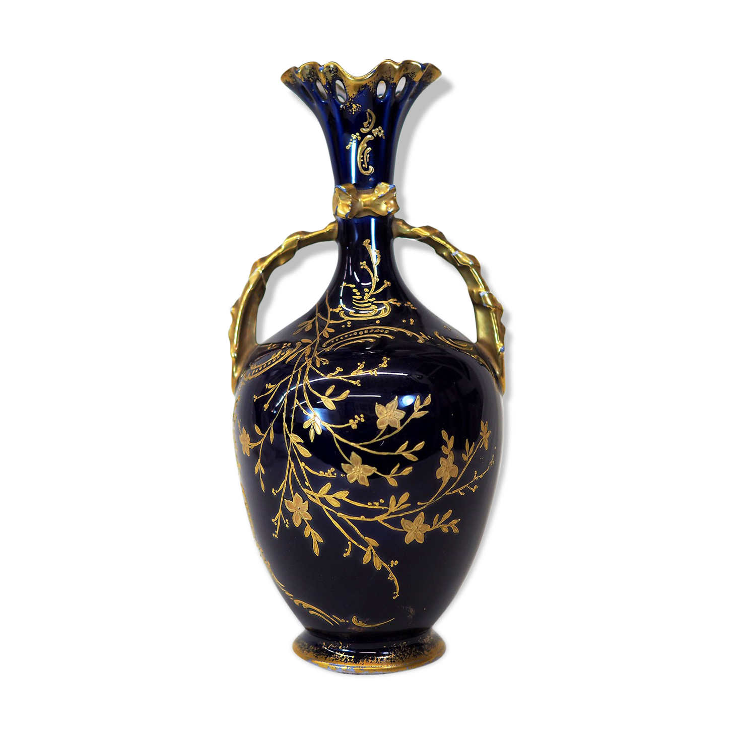 Limoges France Art Nouveau vase-19th Century