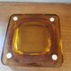 Vintage amber glass empty pocket