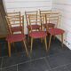 6 chaises vintage années 60