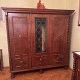 Armoire en chêne de style espagnol, début du XXe siècle