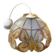 Suspension nacre et laiton papillons