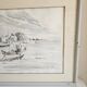 Tableau - Watercolour Landscape Brittany - Marine Boat - Signed Jen Pierre SER