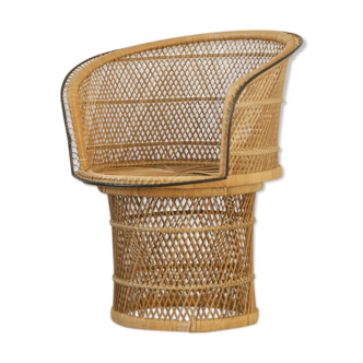 Mid-century rattan armchair, 1960s