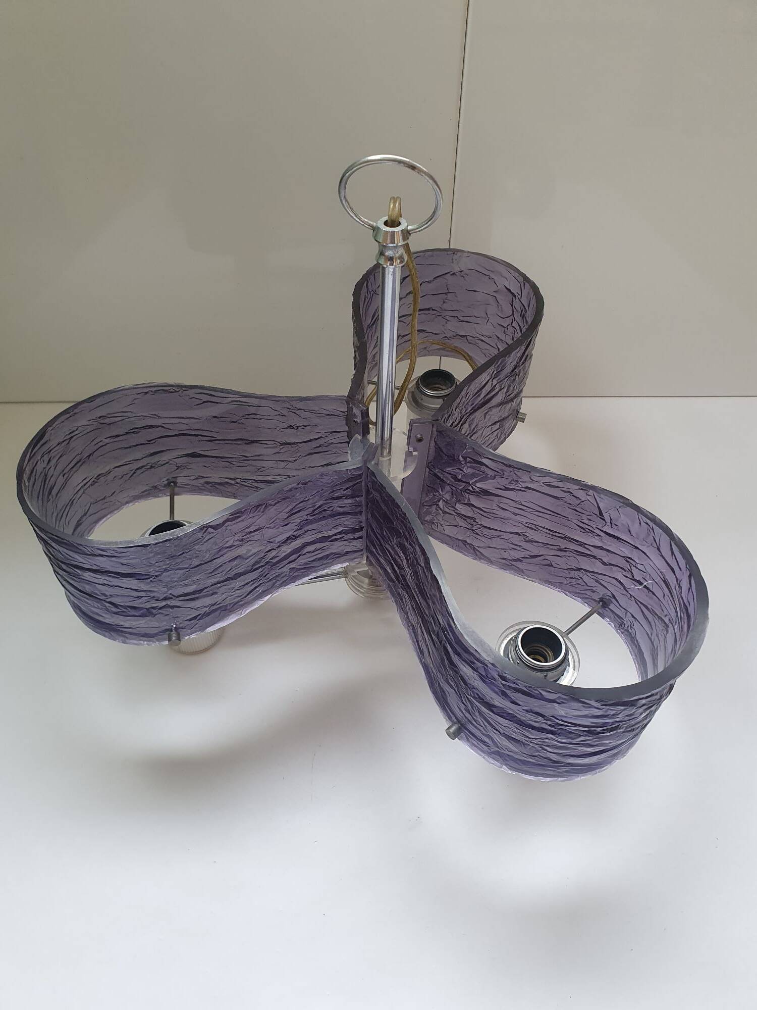 Purple chandelier from the 70s