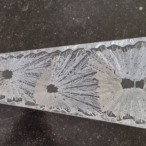 Lampe ''Cratères'' en cristal Daum, vers 1960