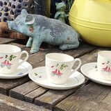 Sarreguemines coffee cups
