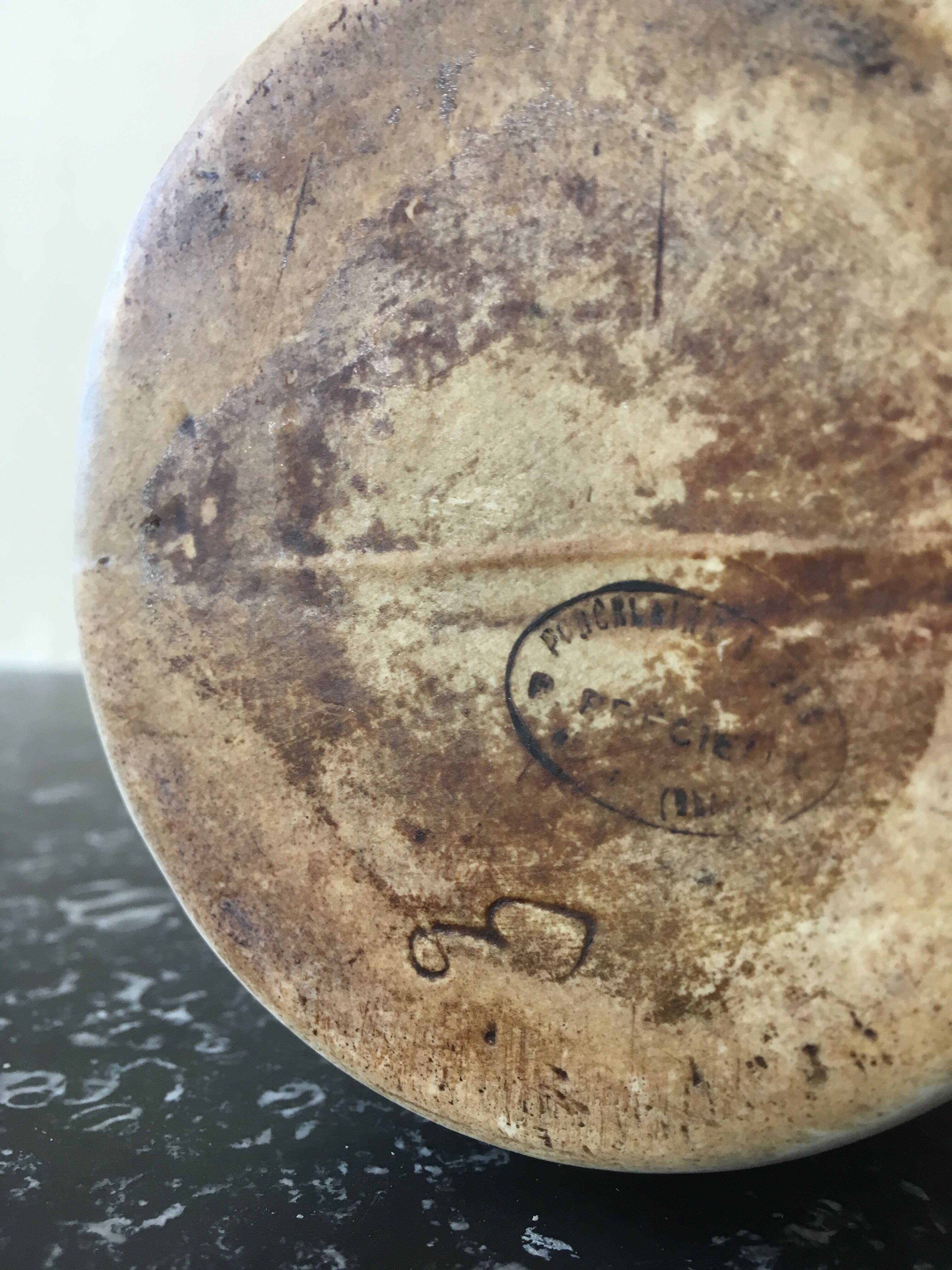 Pitcher in white fire porcelain by P. Precieux