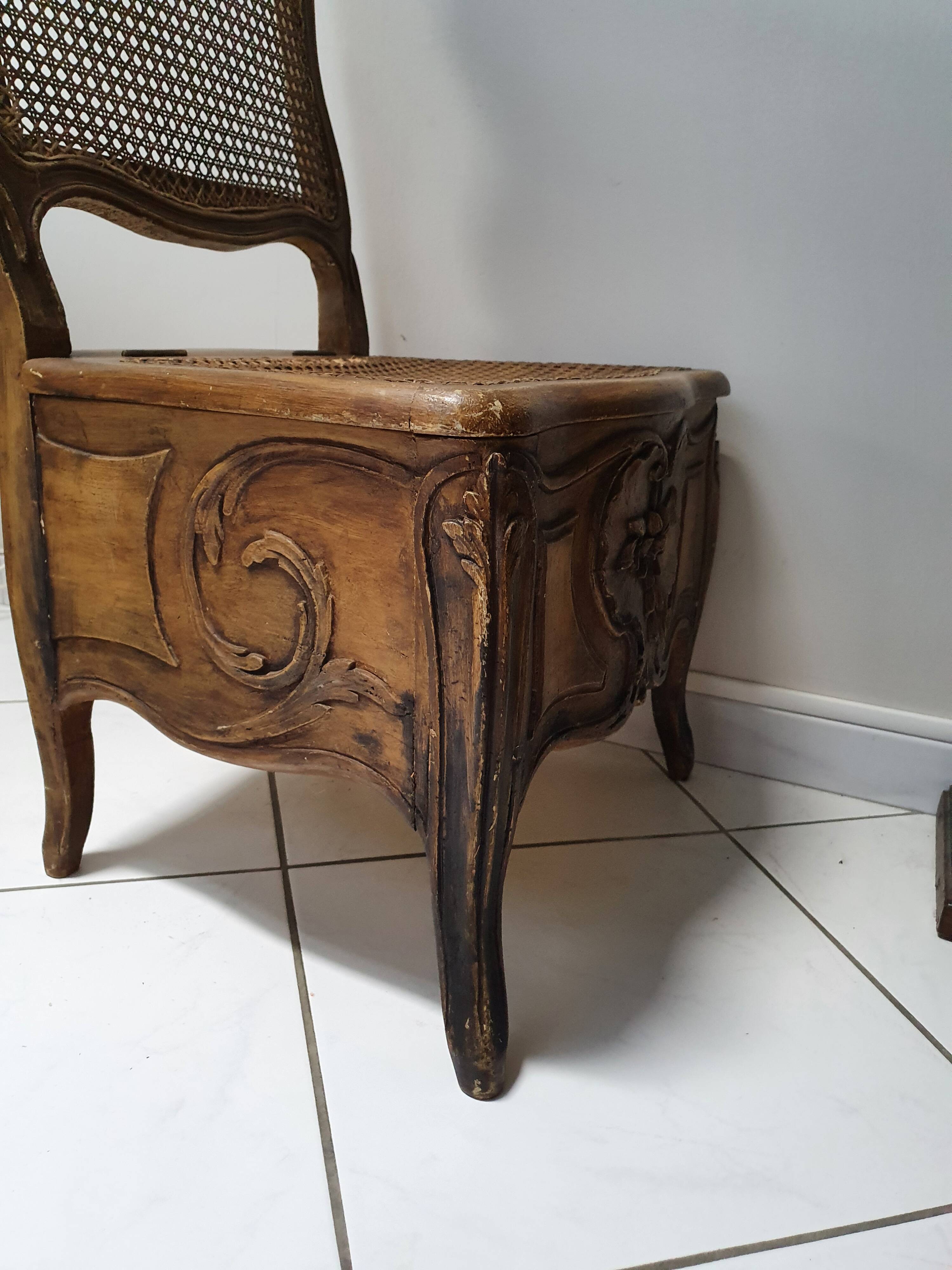18th Century Louis XV Commode Chair