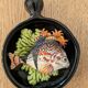 Two trompe l'oeil ceramic casseroles