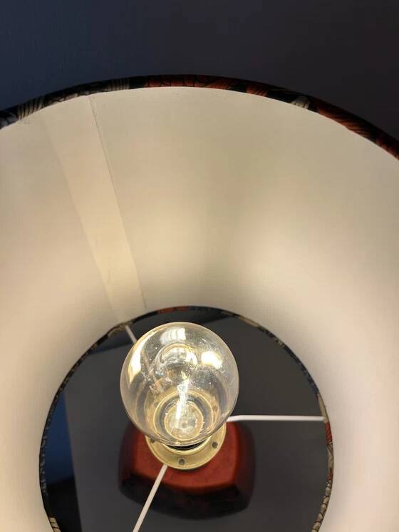 Lampe de table sans fil - convient pour le balcon ou la terrasse - fabriquée à partir d'un vase en céramique vintage de S. P. Gerz.