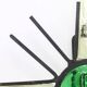 Vintage metal sunburst wall lamp with green glass, 1960s