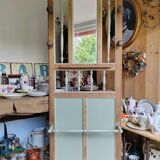 Antique vintage coat rack and umbrella stand on foot