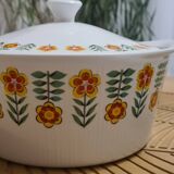Lot of porcelain tableware sarreguemines digoin on fire