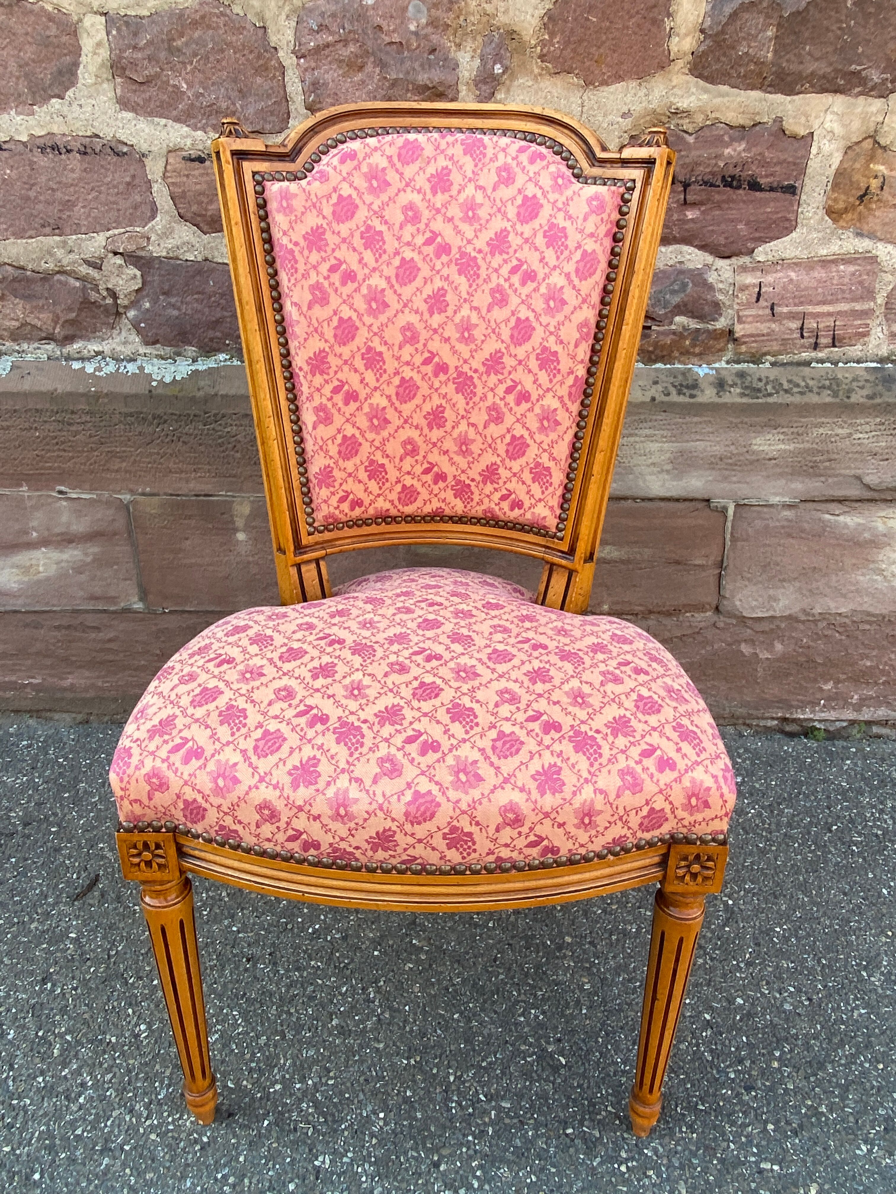 Set of 4 vintage Louis XVI style French chairs
