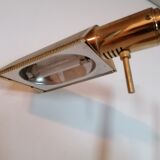 Golden metal reading lamp 2 articulated arms