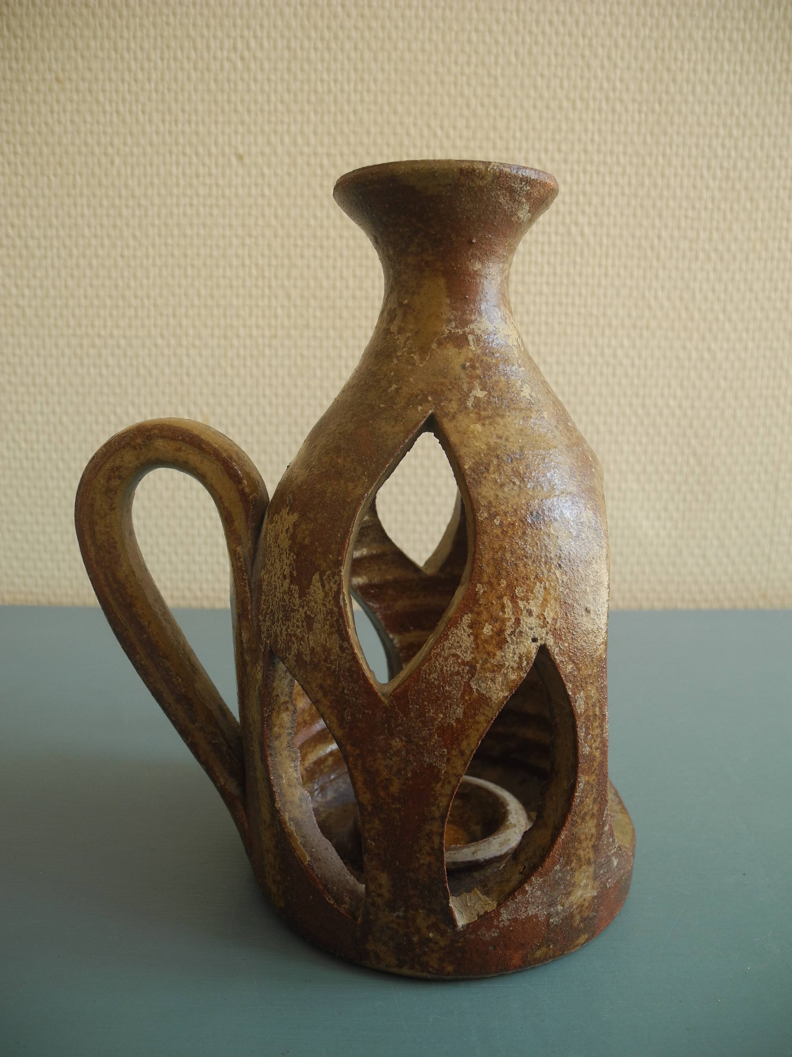 vintage ceramic candlestick tealight holder