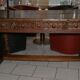 SAVOYARD CHALET TABLE, carved, with two drawers, late 18th century
