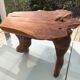 Brutalist teak root coffee table
