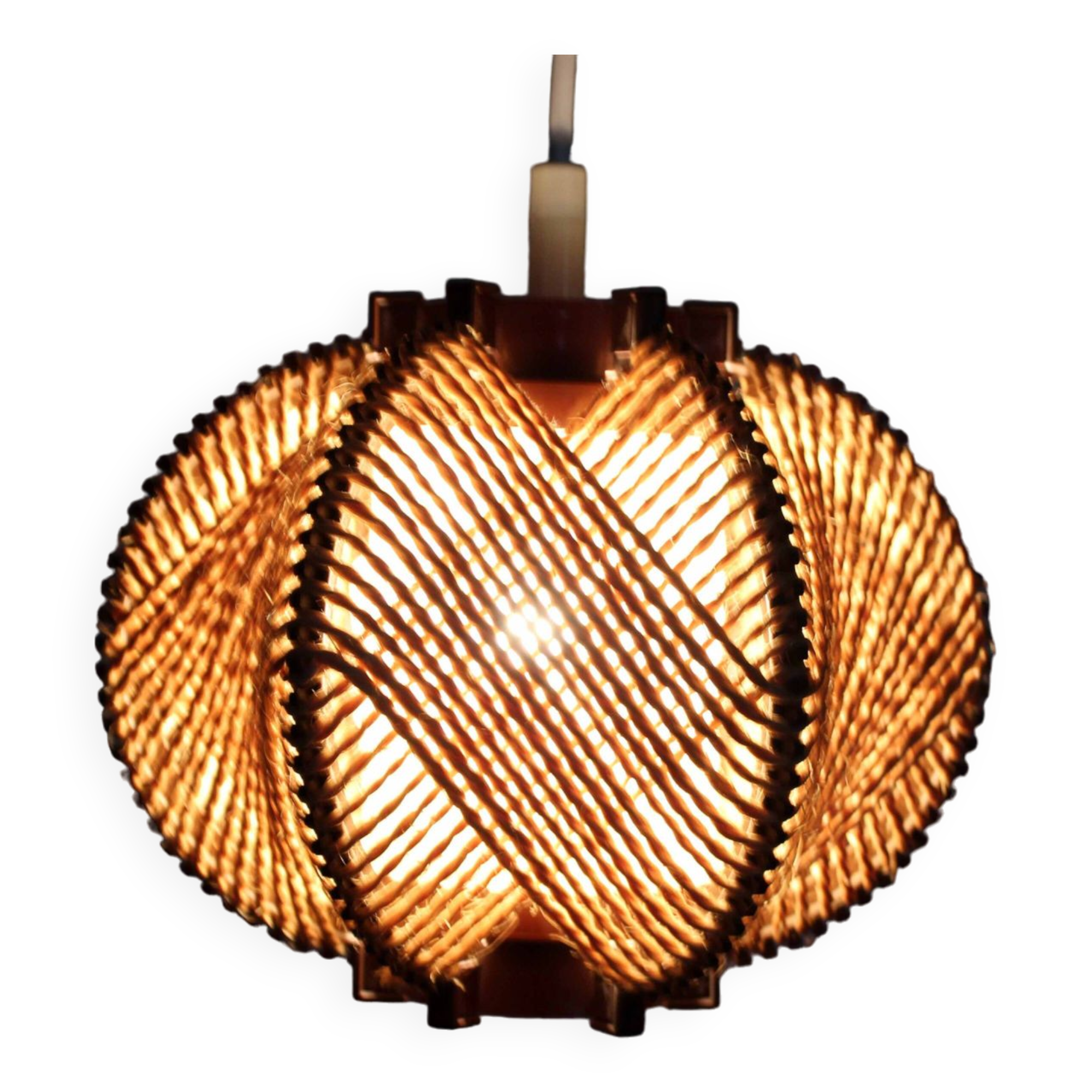 Rope and plastic suspension