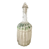 Carafe ancienne asperge Legras fin XIXe