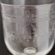 8 verres en cristal gravés