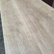 Large stripped monastery table in raw solid oak 225cm 1970
