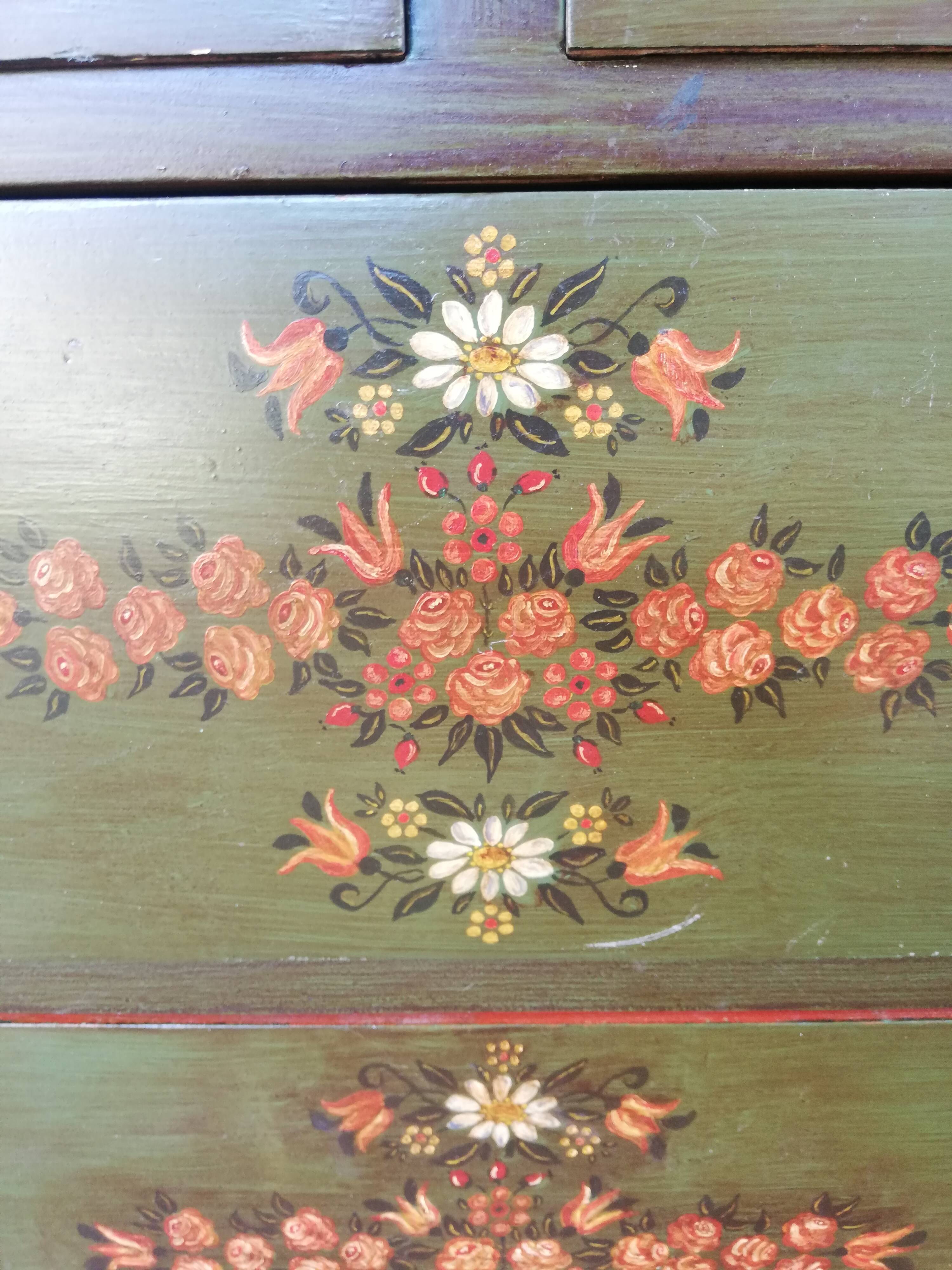 Old green-coloured dresser