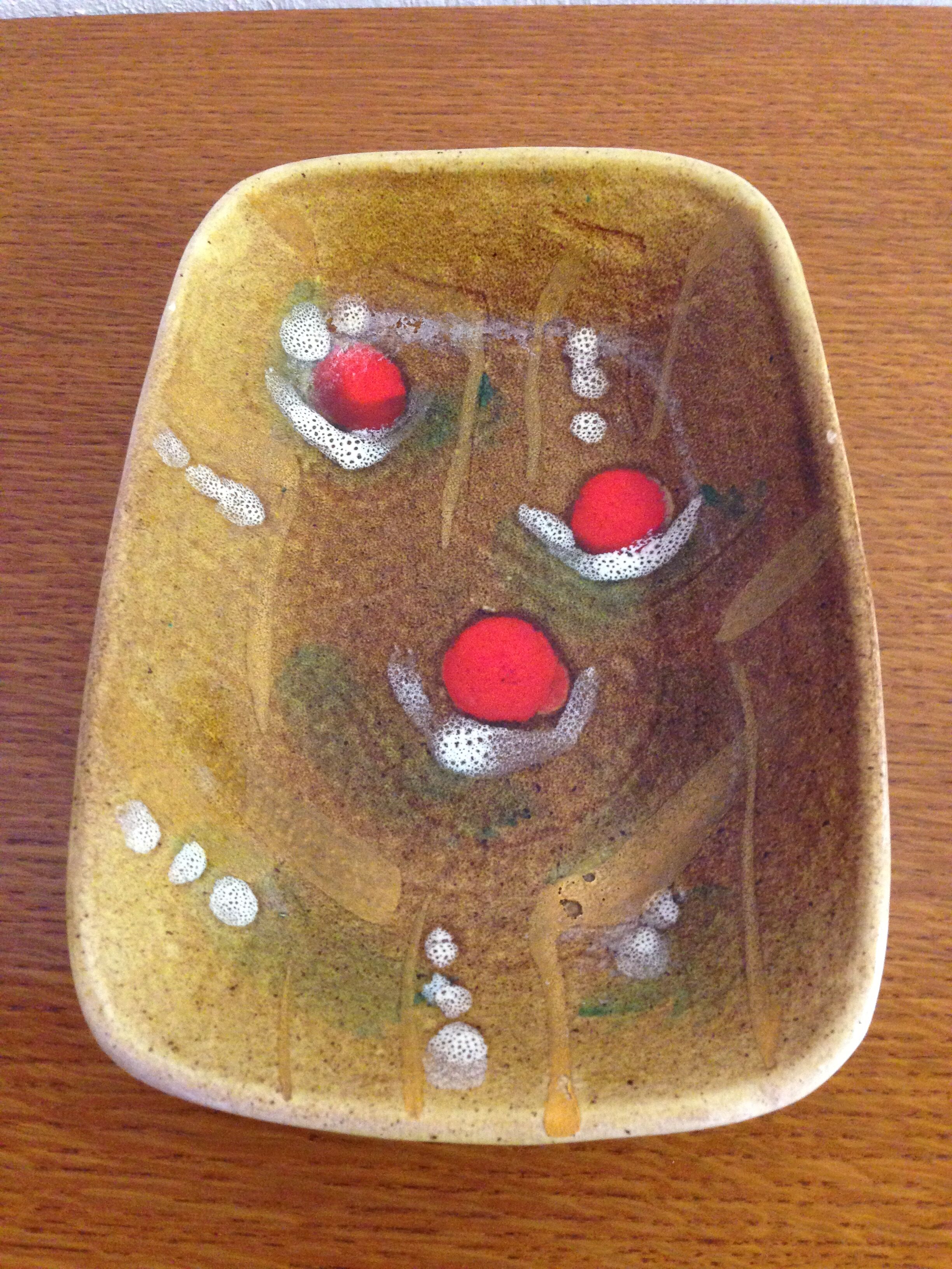 Empty pocket years 50 faience signed vintage