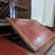 English mahogany writing desk bookcase