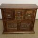 Buffet en bois d'acacia massif 4 portes, 2 tiroirs