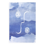 Risographie "Portrait du Soleil" signée