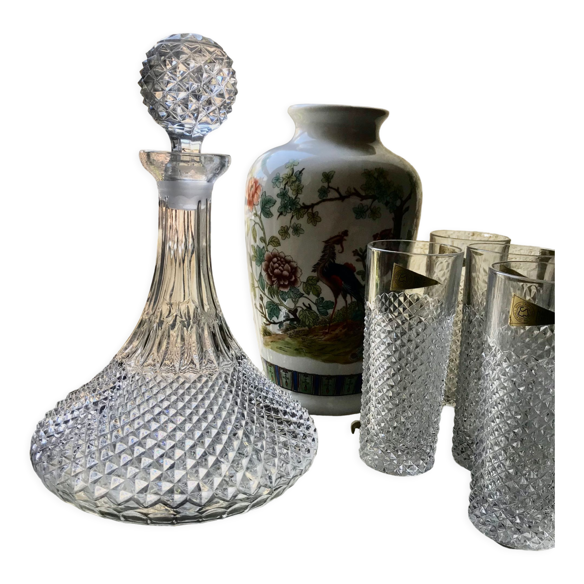 Premium quality boat decanter, 19th century