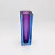 Murano Sommerso Vase Blue Purple Mandruzzato 20th Century - 27cm 3kg