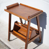 Wooden service on wheels