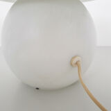 White opaline glass table light by Peil and Putzler, Germany 1970's