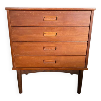 Scandinavian teak chest of drawers from the 60s