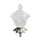 Sucrier - style Louis XV - 1/2 cristal moulé