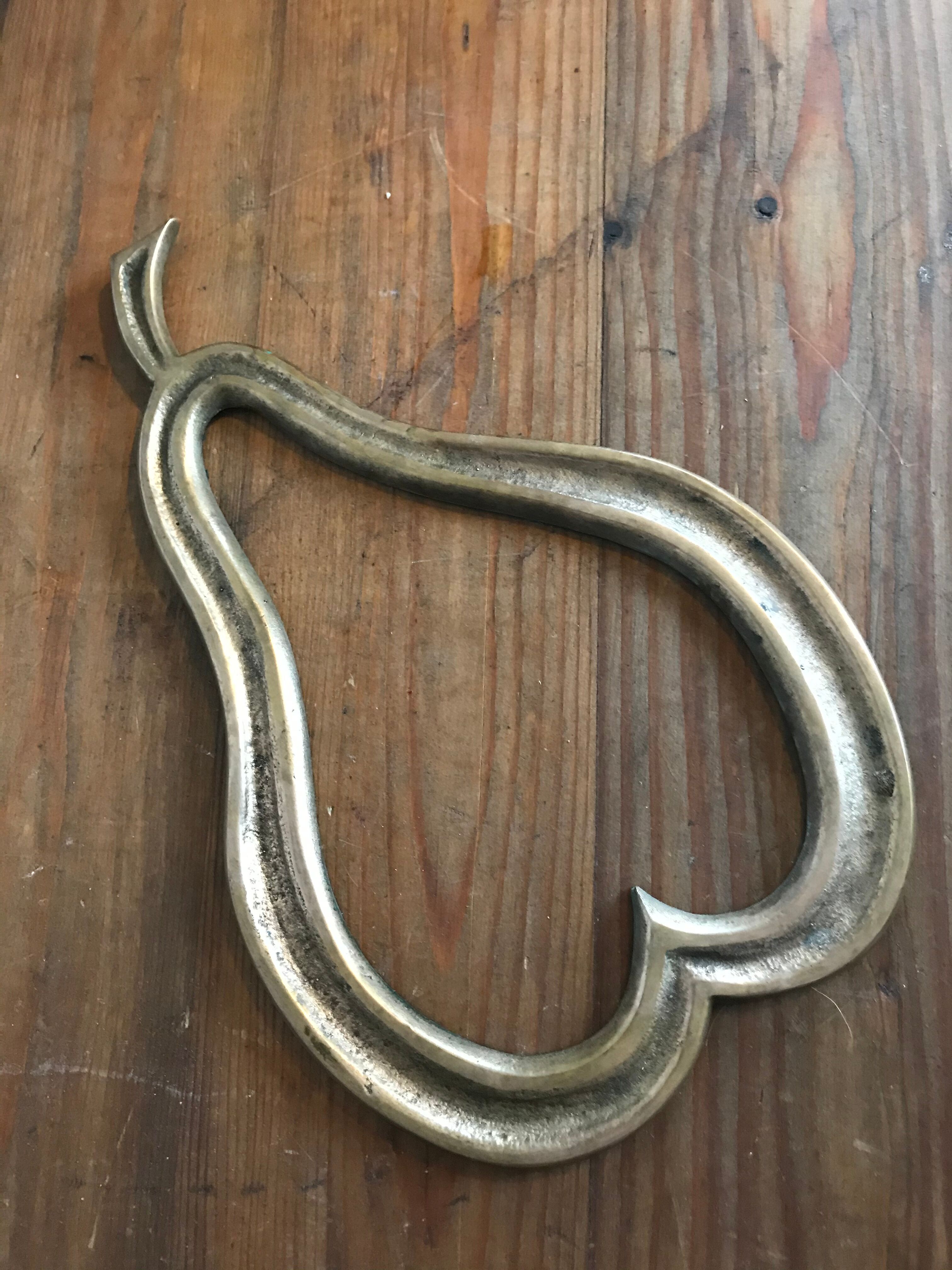 Brass pear underside