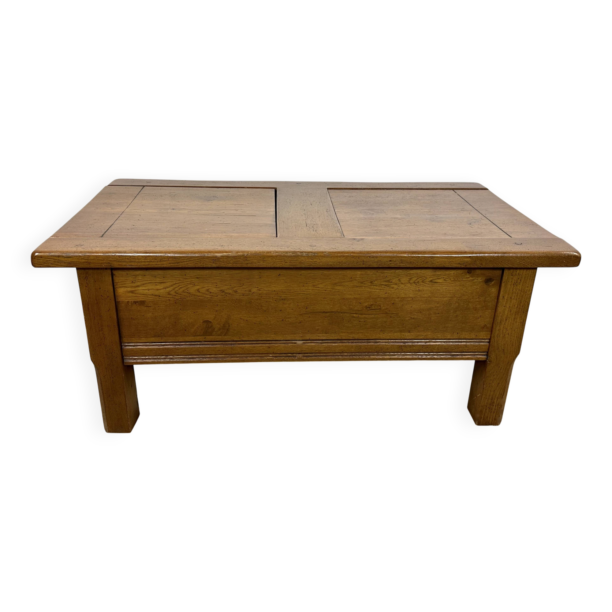Solid oak coffee table 1980
