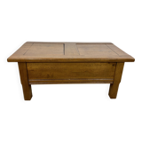 Solid oak coffee table 1980