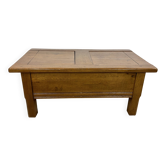 Solid oak coffee table 1980