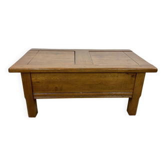 Solid oak coffee table 1980