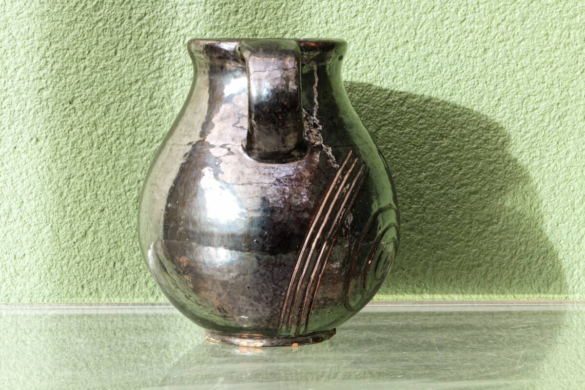 Glazed terracotta vase, 1950s
